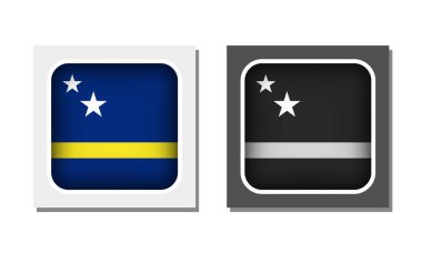 Curacao Meydanı Yuvarlak Bayrak Simgesi