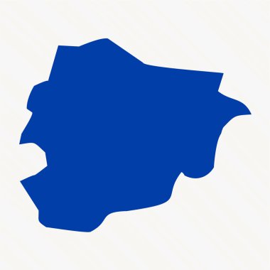 Soyut Mavi Afrika Basit Harita