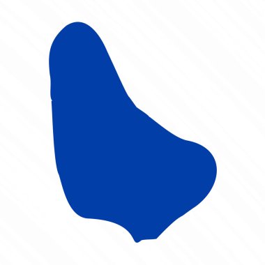 Soyut Mavi Barbados Basit Haritası