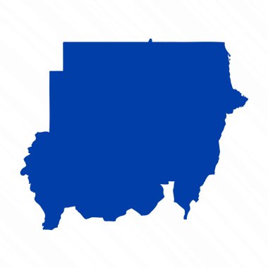 Soyut Mavi Sudan Basit Haritası