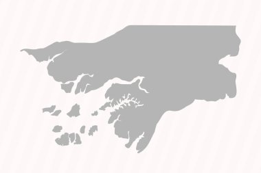 Düz Gine Bissau Harita Sancak Arkaplanı