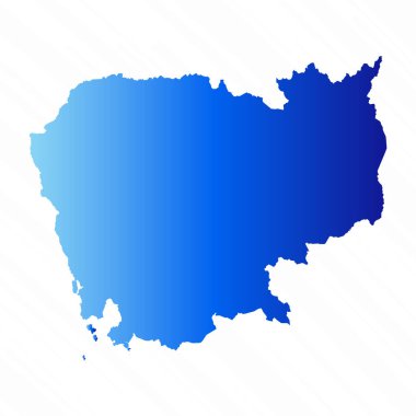 Gradyan Basit Kamboçya Haritası Arkaplanı