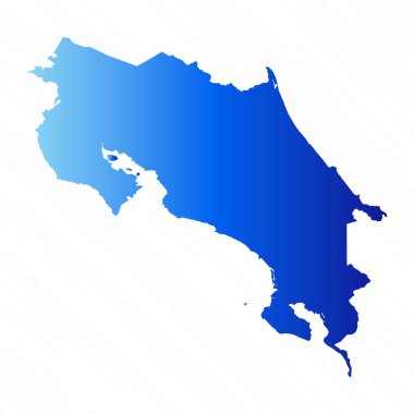 Kademe Basit Kosta Rika Haritası Arkaplanı