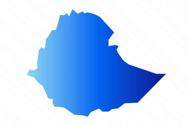 Gradyan Basit Etiyopya Haritası Arkaplanı