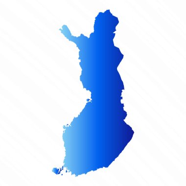 Gradyan Basit Finlandiya Haritası Arkaplanı