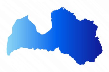 Gradyan Basit Letonya Haritası Arkaplanı