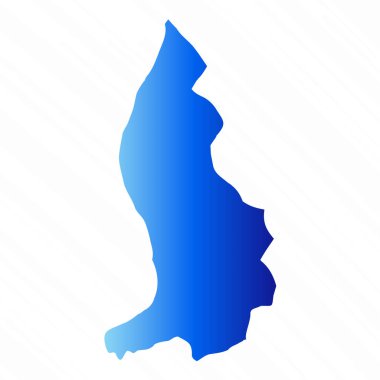 Gradyan Basit Liechtenstein Haritası Arkaplanı