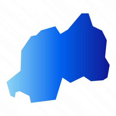 Gradyan Basit Ruanda Harita Arkaplanı