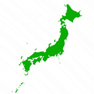 Japonya 'nın Yeşil Vektör Haritası