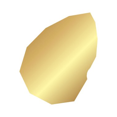 Düz Altın San Marino Basit Harita Afişi