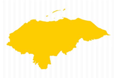 Yüksek Kalite Sarı Honduras Haritası