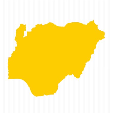 Yüksek Kaliteli Nijerya Haritası