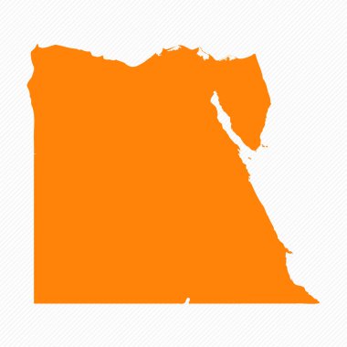 Turuncu Mısır Ülkesi Basit Haritası