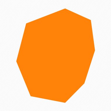 Nauru Ülkesi Turuncu Basit Haritası