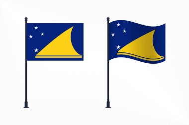 Bağımsızlık Günü Kutlaması İçin İzole edilmiş Tokelau Bayrakları