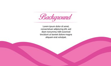 Düz ve modern şirket tasarımına sahip Pembe Eğimli Dalgalı Soyut Arkaplan, iş sunumları, afişler, şablonlar ve pazarlama materyalleri için ideal.