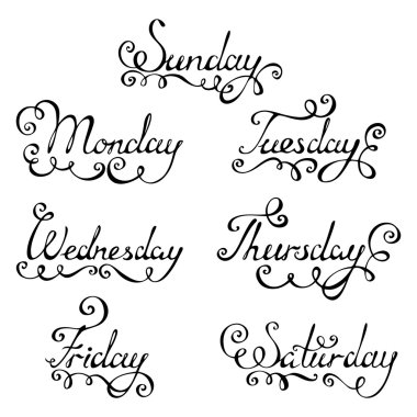 vektör elle yazılmış metin