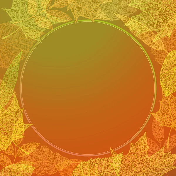 Fondo colorido de otoño . — Archivo Imágenes Vectoriales