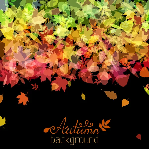 Colourful autumn background. — Stock Vector