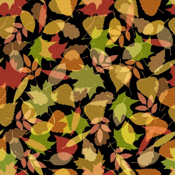 Naadloze herfst patroon. — Stockvector