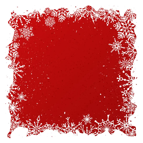 Grunge roter Weihnachten Hintergrund. — Stockvektor