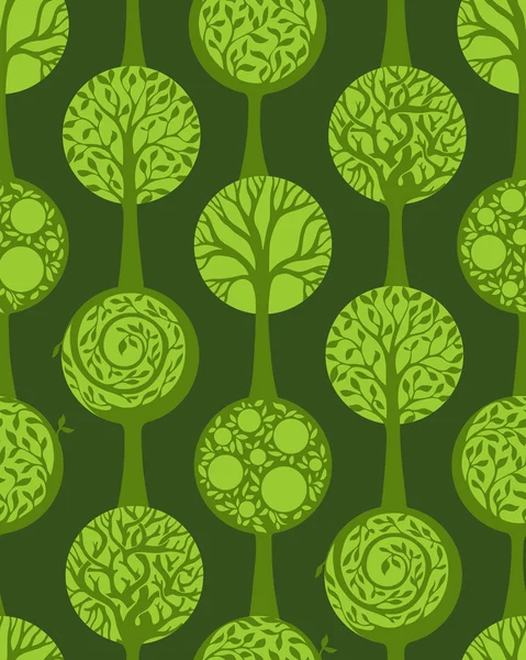 Grøn sømløse mønster – Stock-vektor