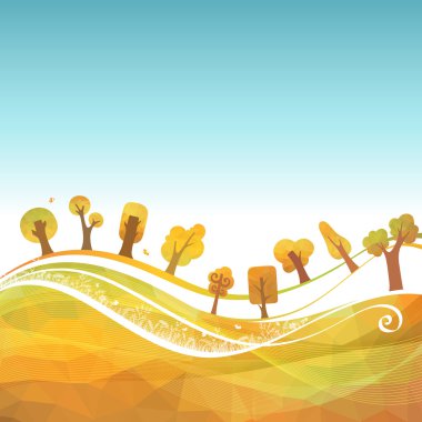 sonbahar geometrik arka plan. 