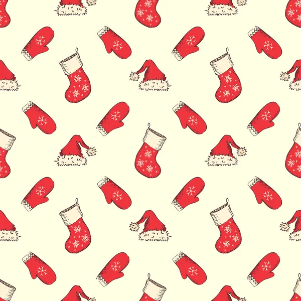Modèle de Noël sans couture. — Image vectorielle