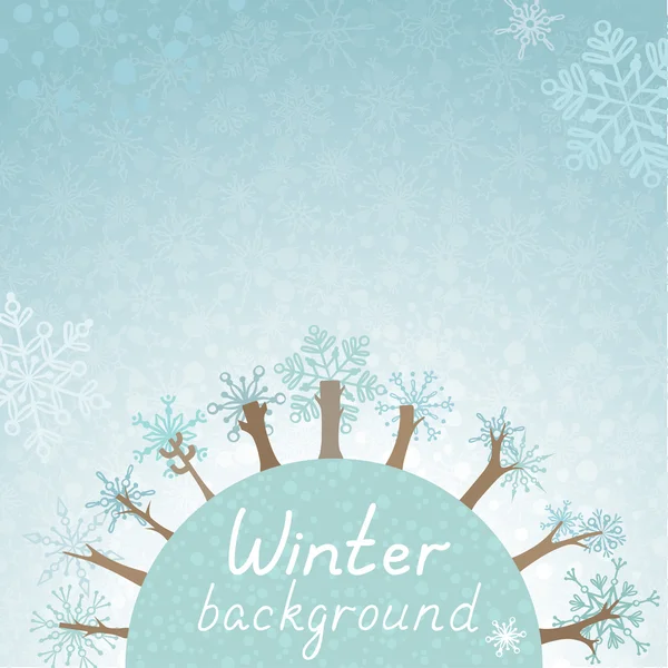 Winter background. — Stock Vector