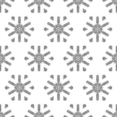 kar taneleri seamless modeli tığ işi.