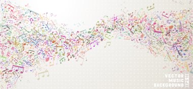 Colourful  music background