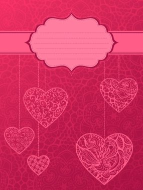 Valentine'nın arka plan pembe
