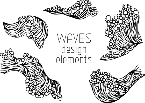 Jeu de symboles Waves — Image vectorielle