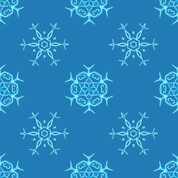 Flocons de neige aquarelle — Image vectorielle