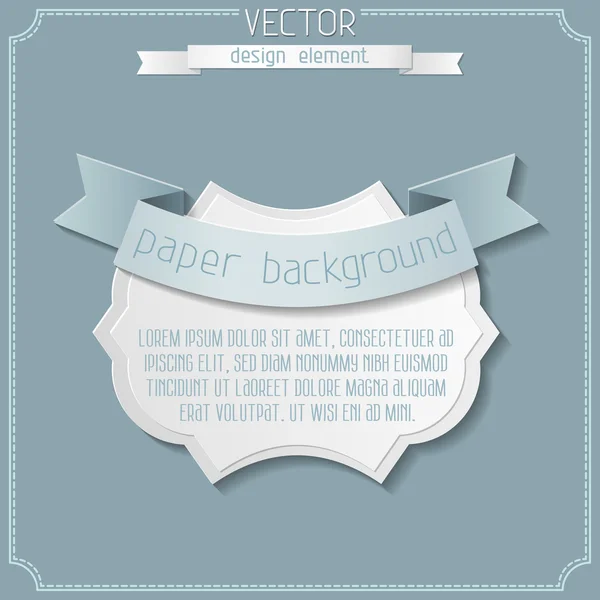 Paper badge achtergrond. — Stockvector