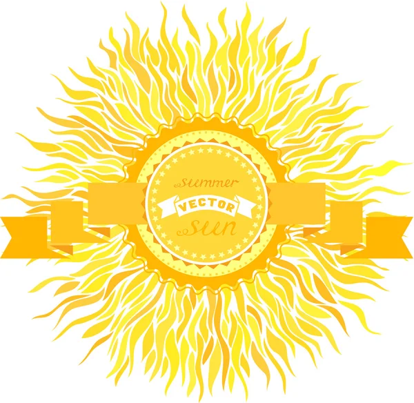 Diseño del sol — Vector de stock