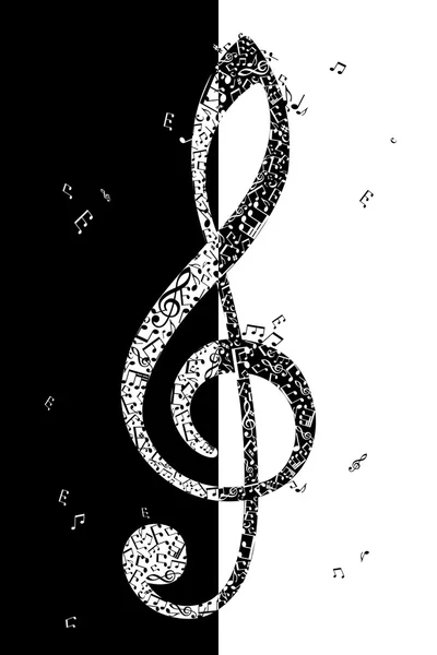 Illustration de la clef d'aigus — Image vectorielle