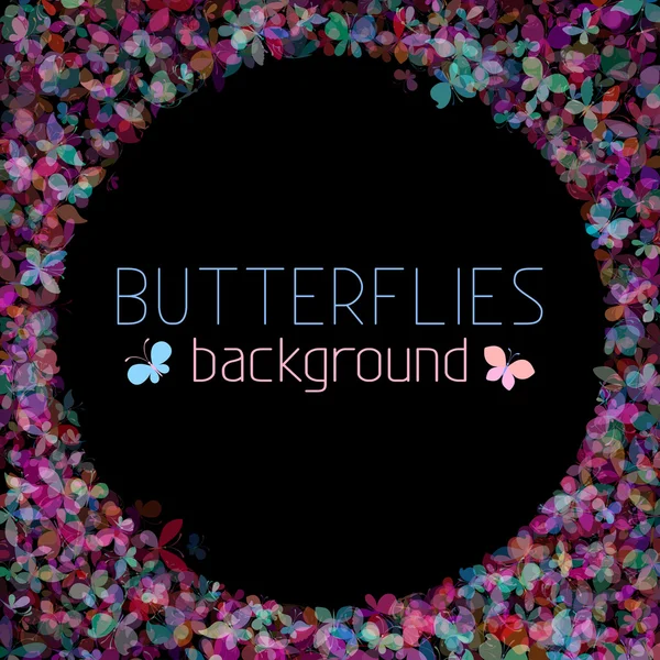 Schmetterlinge im Hintergrund — Stockvektor