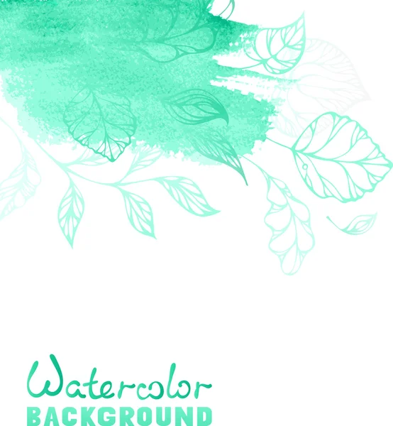 Lente aquarel achtergrond — Stockvector