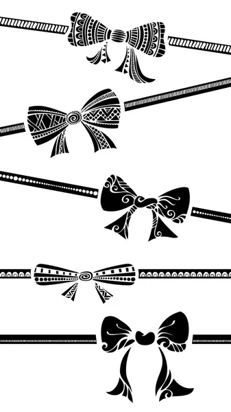 Vintage bows — Stock Vector