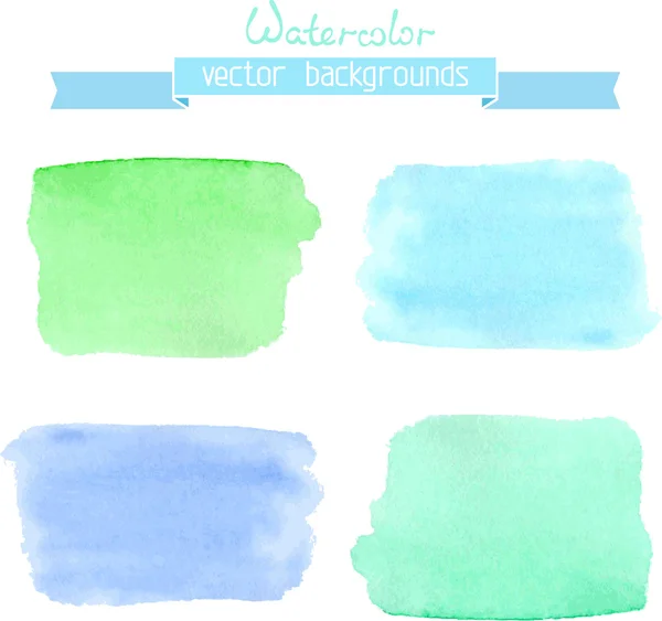 Watercolor backgrounds. — Stock Vector