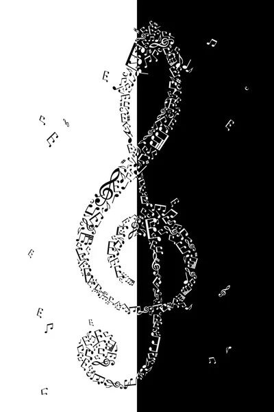 Illustration de la clef d'aigus — Image vectorielle