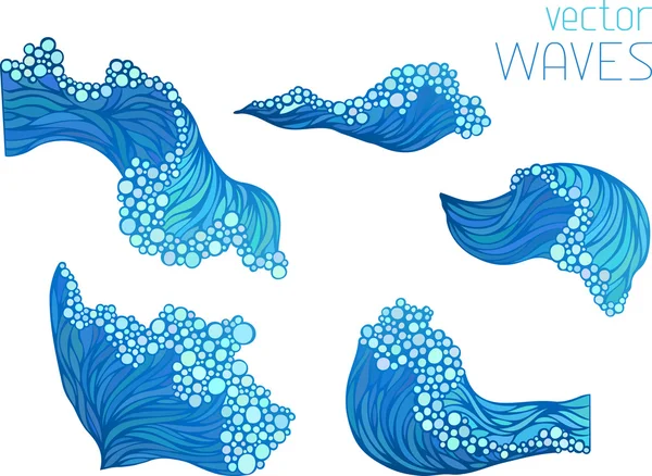 Éléments de vague — Image vectorielle