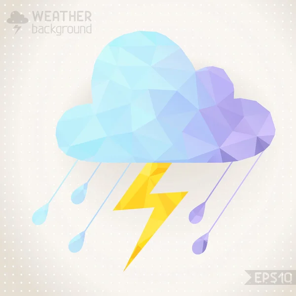 Weather geometric background. — Stock Vector