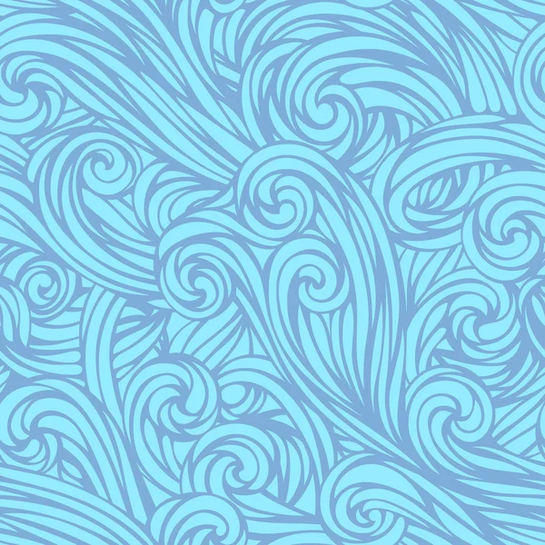 矢量手绘的波浪花纹 — 图库矢量图片