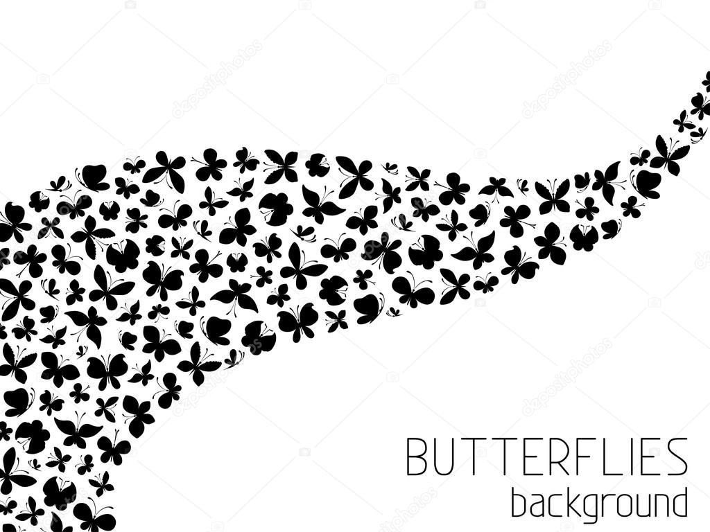 Butterflies background.