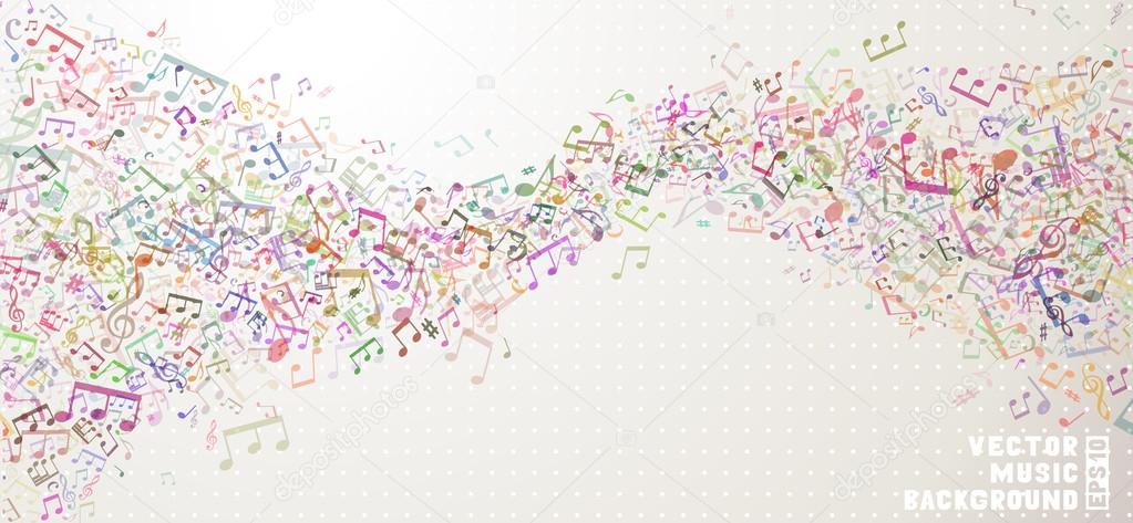Colourful  music background