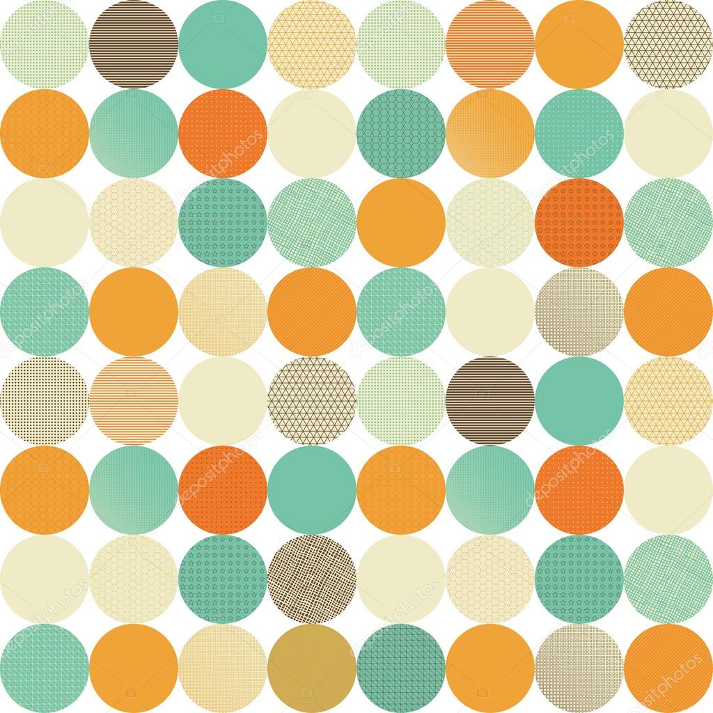 Seamless pattern of circles