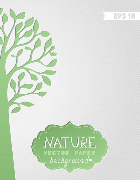 Naturaleza papel fondo . — Vector de stock