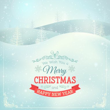 Noel manzara arka plan. 